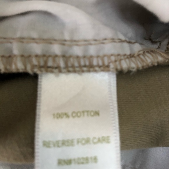 Garnet Hill Crop Chinos in Khaki Size 10 - Picture 6 of 8